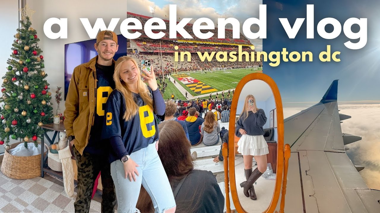 УЮТНЫЕ ВЫХОДНЫЕ в Вашингтоне, округ Колумбия 🏈✈️ Тренировочные занятия, футбольный матч в Мичиган...