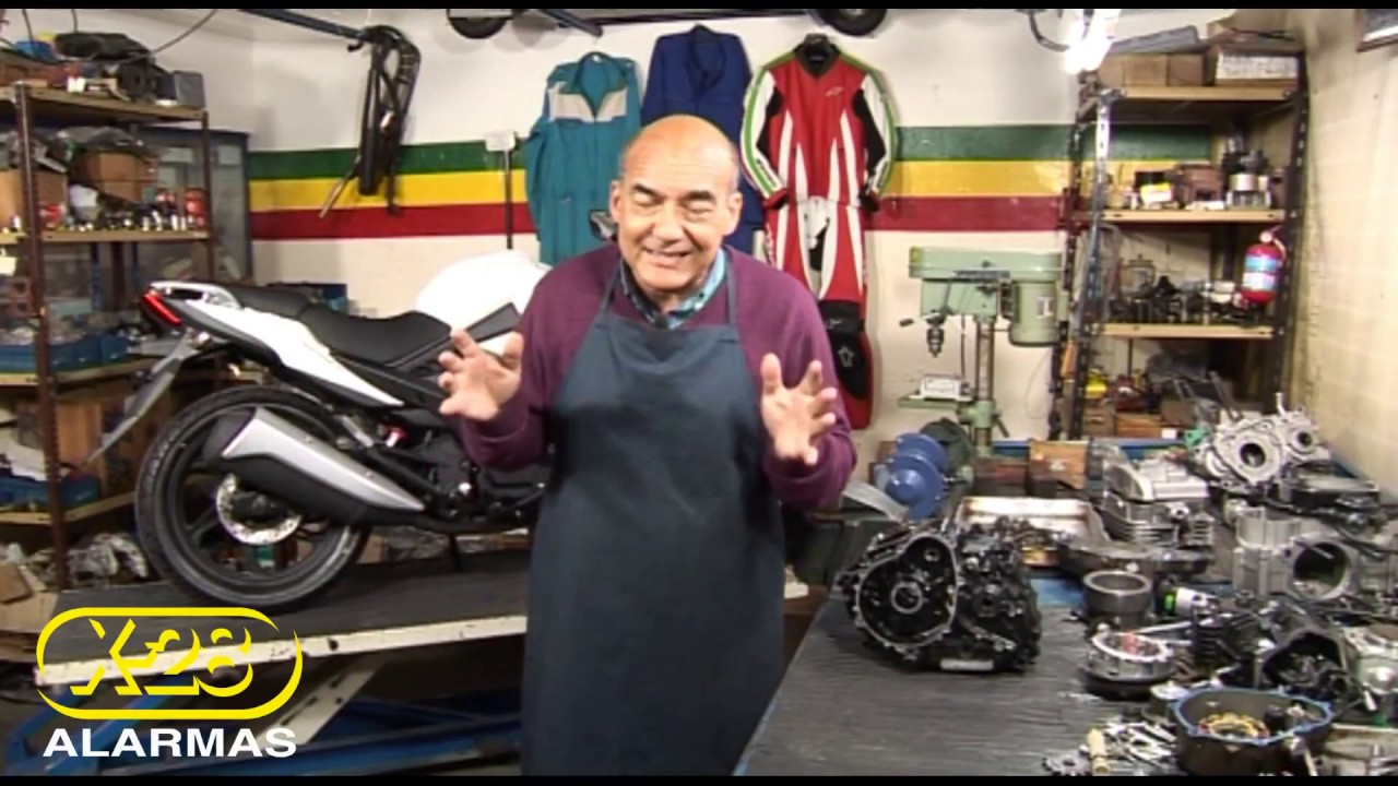 Instalación de alarma para moto 2º Parte - Morea en el Taller visita a X-28 ALARMAS