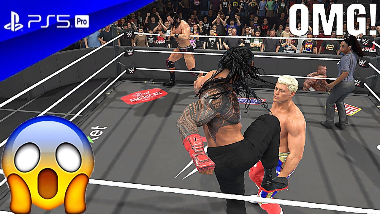 WWE 2K25- Roman Reigns vs Cody Rhodes vs Drew Mcintyre vs CM punk vs Randy Orton