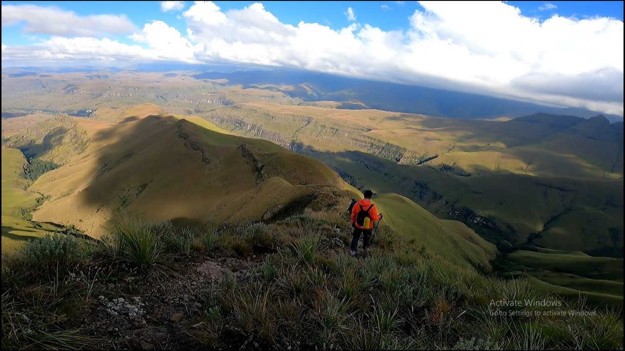 Cathedral Peak At 3,004m high, Drakensberg Mountains in KwaZulu-Natal of South Africa.17.7-km Hike.