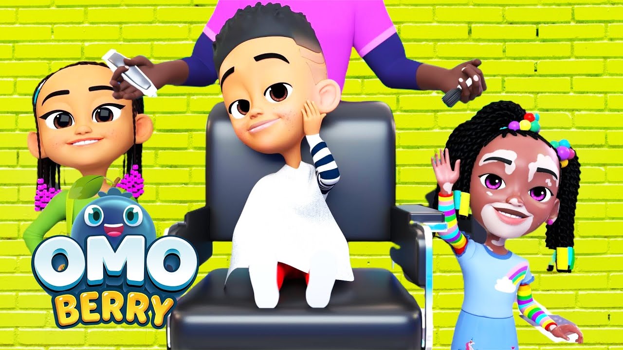 Barber Shop Bop | OmoBerry | Haircut Song + Hip Hop Song For Kids + Affirmations For Kids