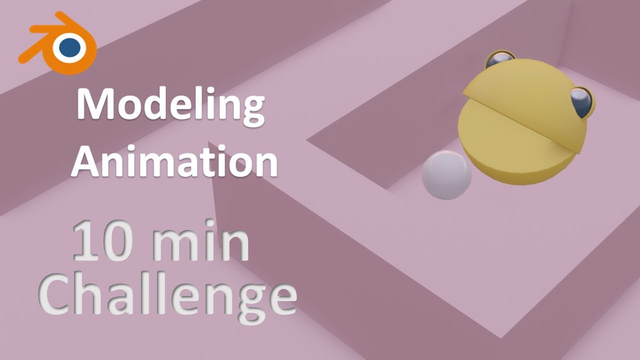 Can you make Pac Man and maze animation in 10 minutes? (Blender 2.92 Tutorials available)