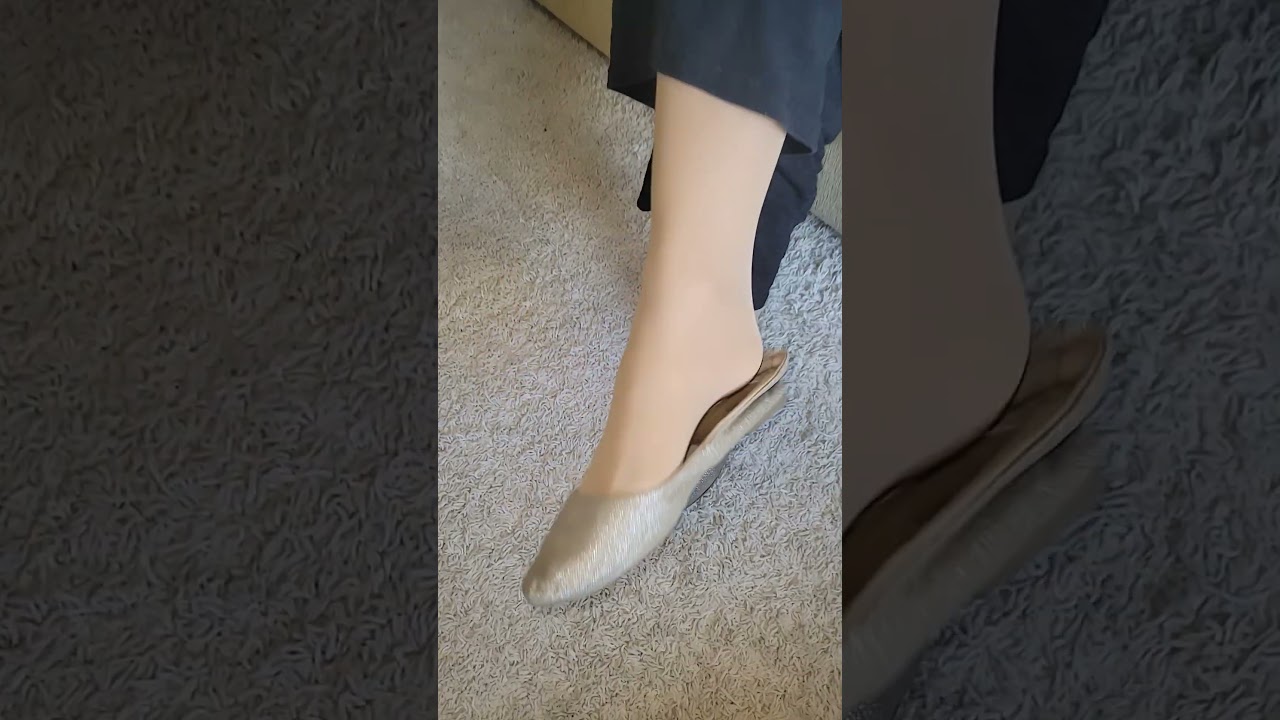 Old Gold Pointed Toe Ballet flats