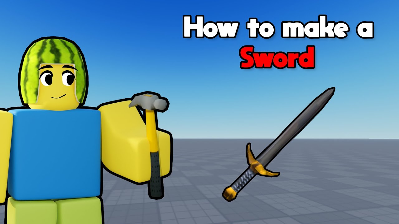 Как сделать рабочий меч в Roblox Studio 2023!