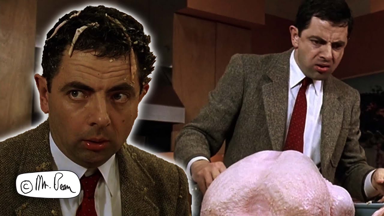 Mr Bean Helps Cook The Turkey At The Langley's House | Bean: the Movie | Mr Bean