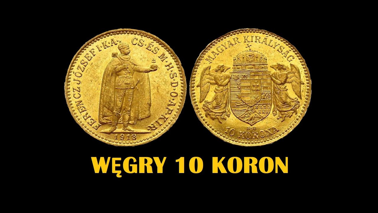 Złote monety obiegowe - 2. Węgry 10 Koron 1907r