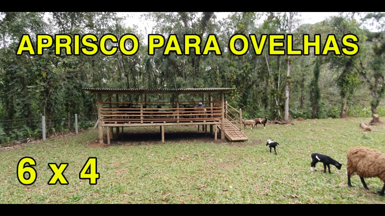Aprisco para ovelhas / Ovinos / Cabras - Sugestão para construção
