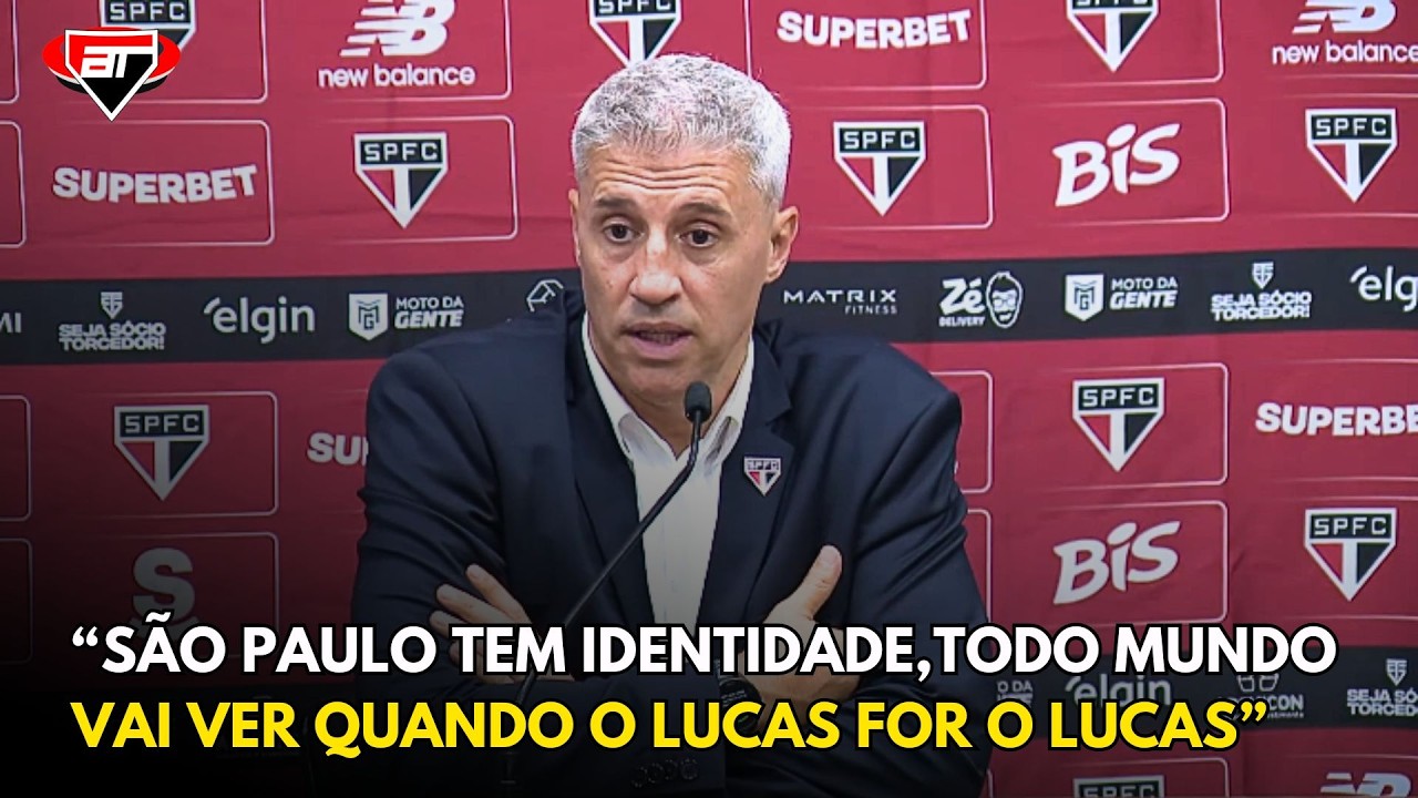 CRESPO ANALISA EMPATE DO SÃO PAULO CONTRA O SANTOS E FALA SOBRE RETORNO DE LUCAS E CALLERI