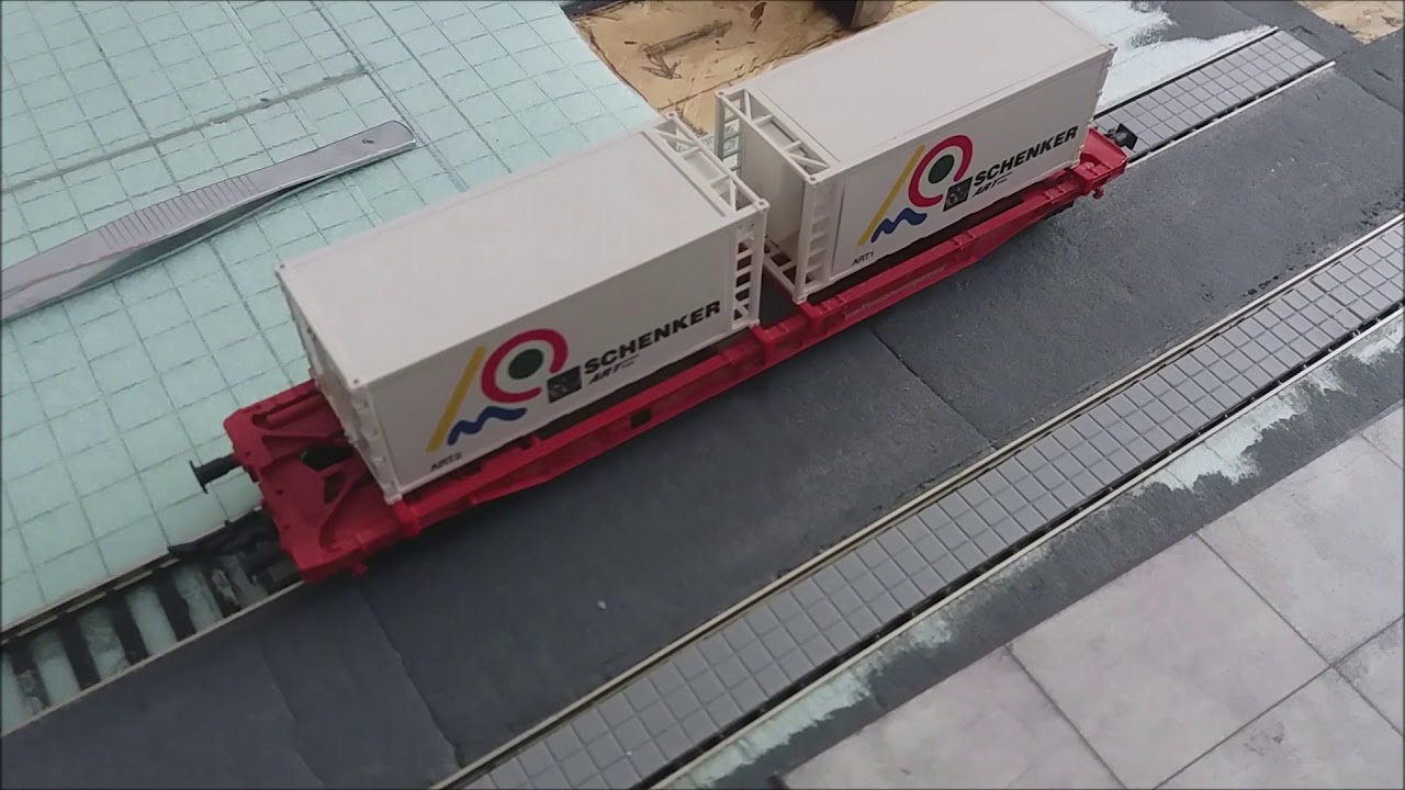 Modelleisenbahn H0 #1 - Bau der Verladestation/Containerterminal + Tipps und Tricks / model railway