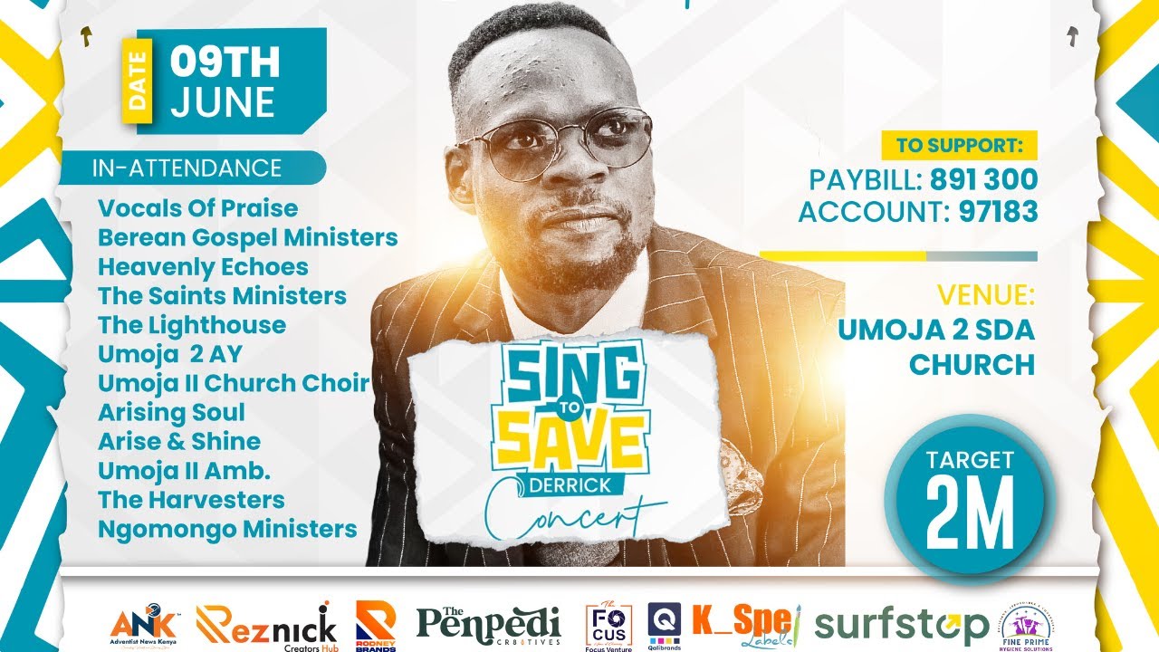 SING TO SAVE DERRICK CONCERT LIVE