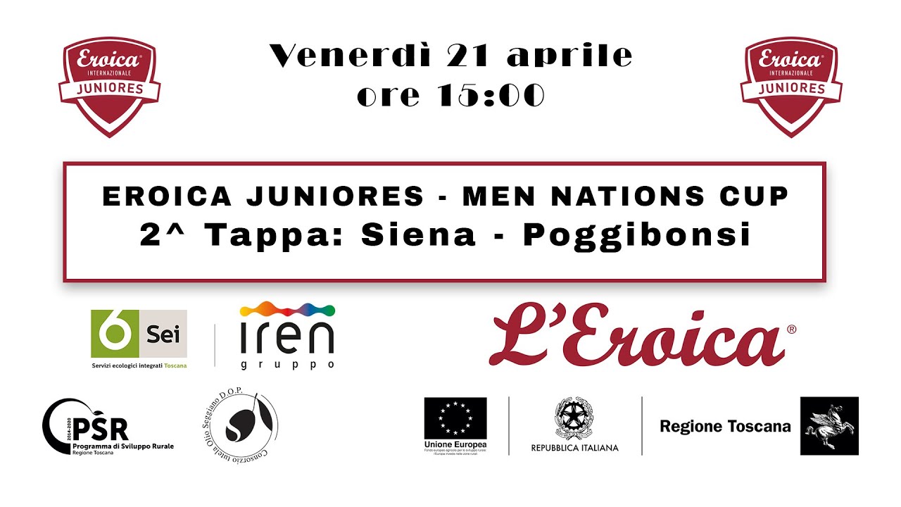 EROICA JUNIORES - MEN NATIONS CUP - 2^ Tappa: Siena - Poggibonsi