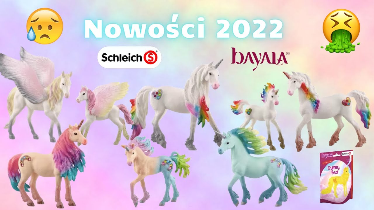 Moja opinia o nowych jednorożcach i pegazach Schleich Bayala 2022 😬 🤢🦄