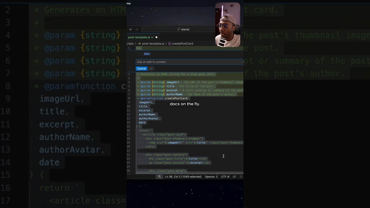 Easily generate Javascript documentation in VScode. #vscode #javascript #webdeveloper
