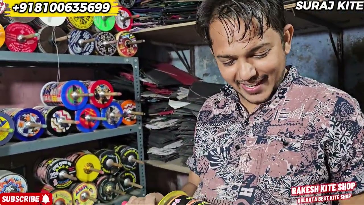 Rakesh kite shop 🔥 Best kite shop || Tournament Quality Manjha & Patang available || Best Quality