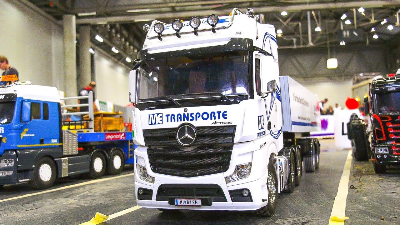RC MODEL TRUCKS, RC FORK-LIFT TRUCKS, RC BUS, RC EXCAVATOR!! / Modellbau Messe Wien 2017