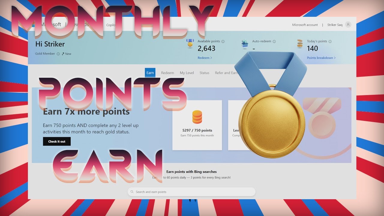 🎖️ New MS Rewards System Monthly Point Review | How many Monthly Points Earn Microsoft Rewards
