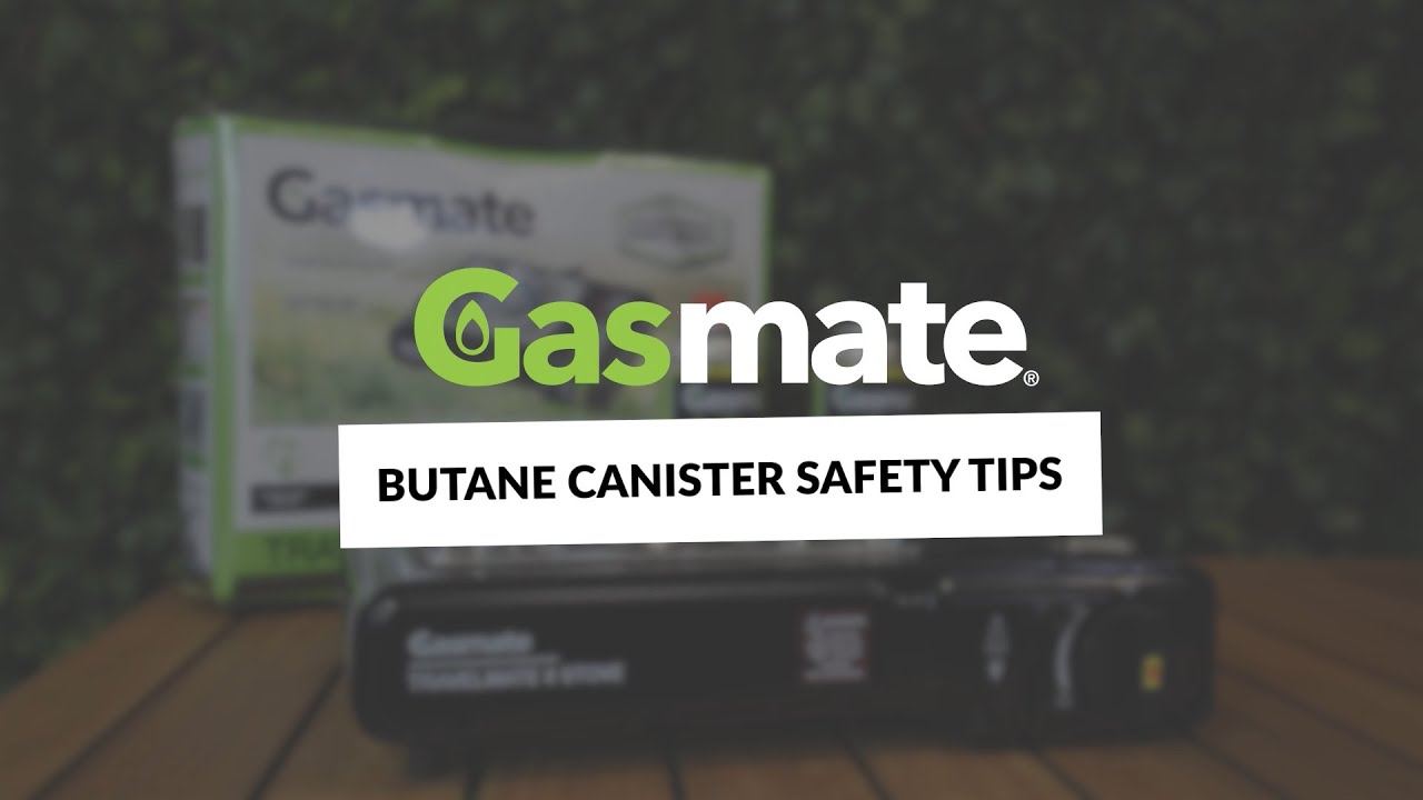 Gasmate Portable Butane & Propane Canister Safety