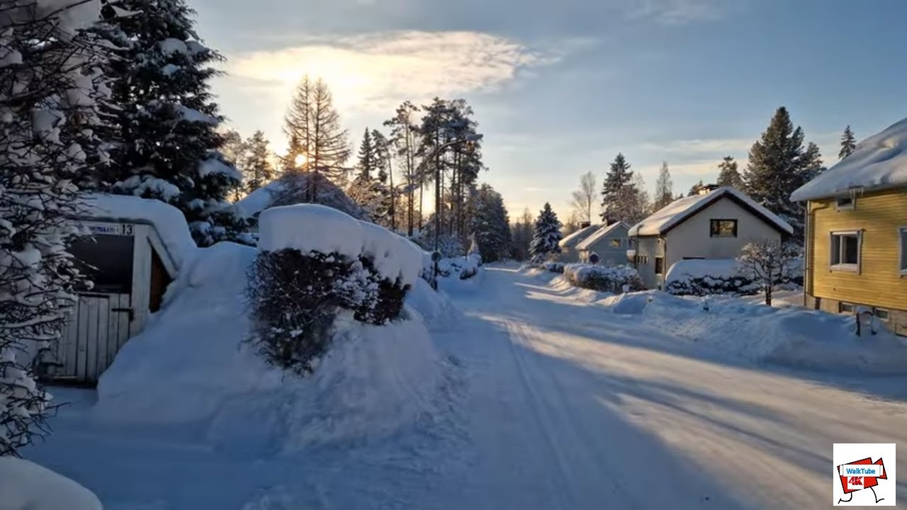 10 minute Walk , heavy snow fall May 16, 2024  Jyväskylä, Finland