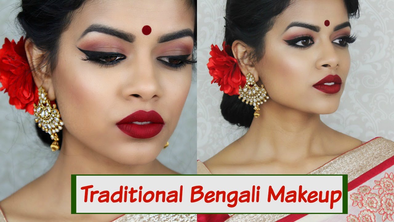 Traditional Bengali Makeup Tutorial |Collab w/ Irene Mahmud Khan