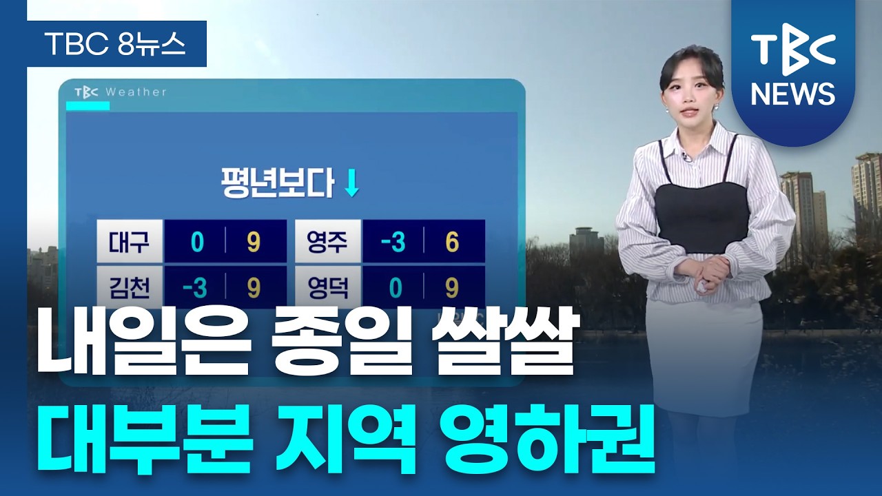 내일은 종일 쌀쌀... 대부분 지역 영하권 260306ㅣTBC뉴스