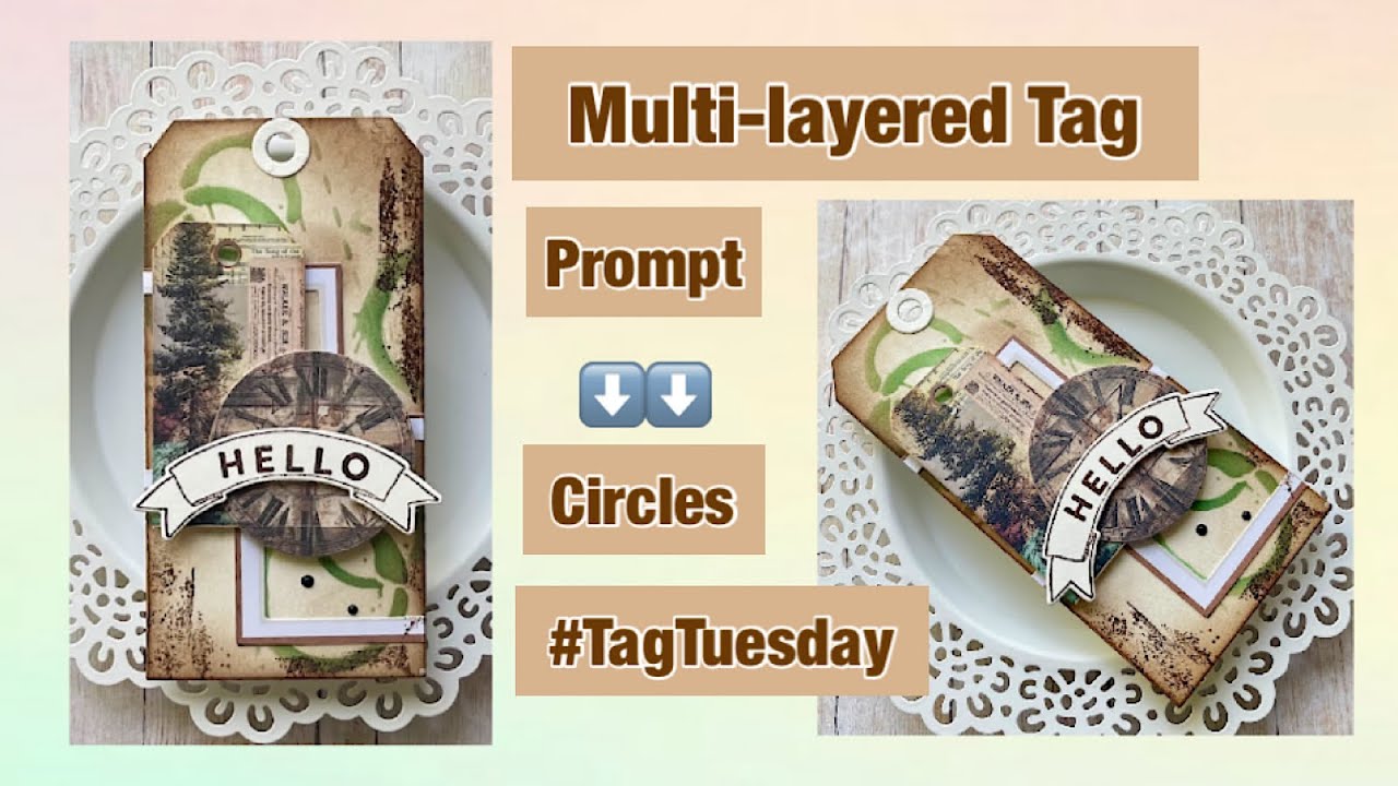 Multi-layered Tag with @sizzix and @49andmarket  products #tagtuesday @handmadebyshirley3715 