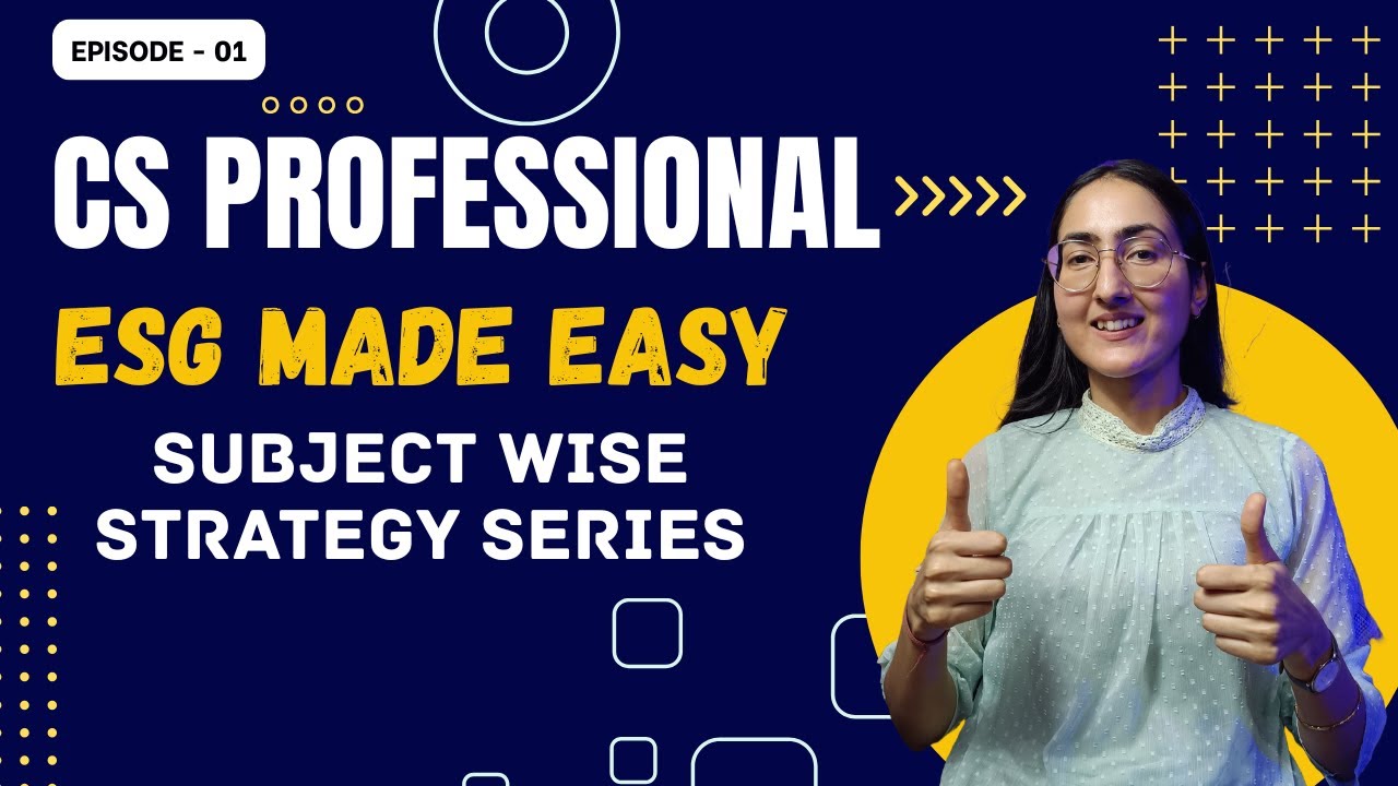 Don't Study ESG Blindly! The Secret to Passing Your CS Professional Exam