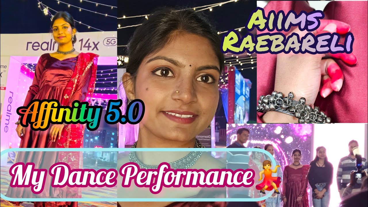 My first😲 dance performance 🔥in Aiims Raebareli || Semiclassical dance || Affinity 5.0|| Aiims