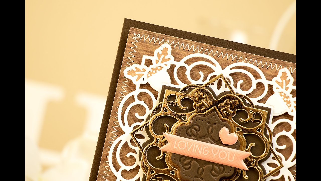 Spellbinders Letterpressed Loving You Card