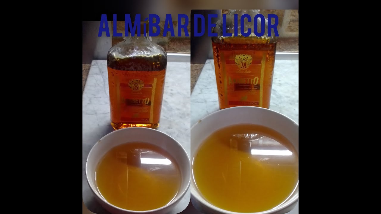 como preparar un almibar de licor amaretto