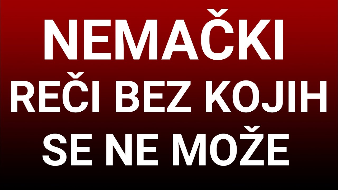 NEMAČKI - REČI KOJE SPAJAJU REČENICE -  DESHALB, OB, DASS, WEIL, OBWOHL - REČI BEZ KOJIH NE MOŽEMO