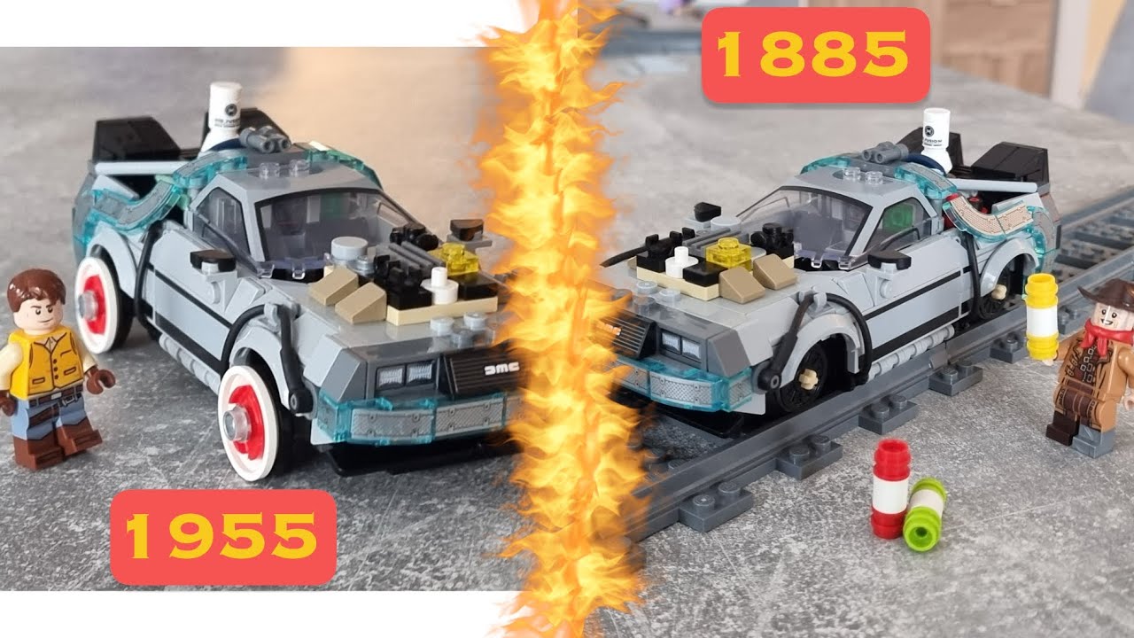 I made the DeLorean from Back to the Future 3 in LEGO! | Lego Set 77256 Mod