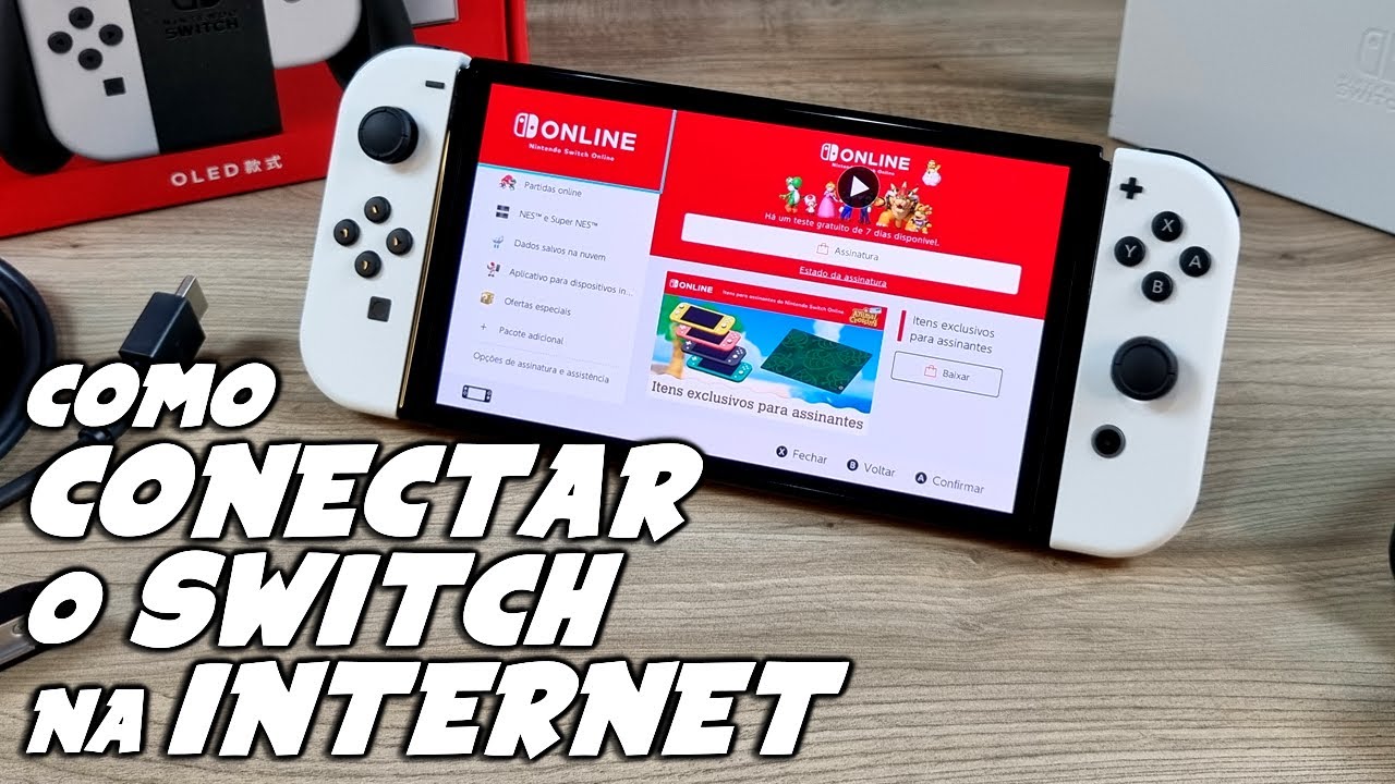 Como CONFIGURAR o NINTENDO SWITCH p/ acessar INTERNET