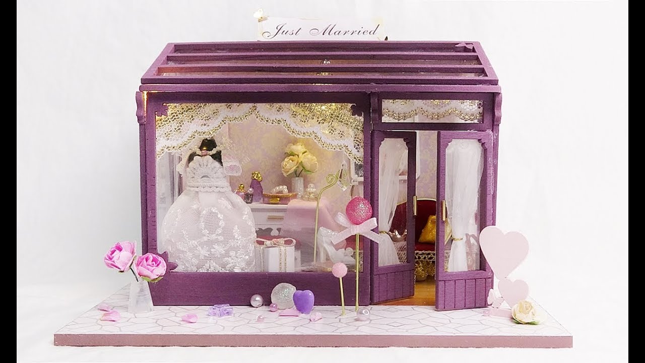 DIY Miniature House Kit * Just Married * 웨딩샵 미니어처 하우스 * ミニチュアハウス * 幸福漫漫
