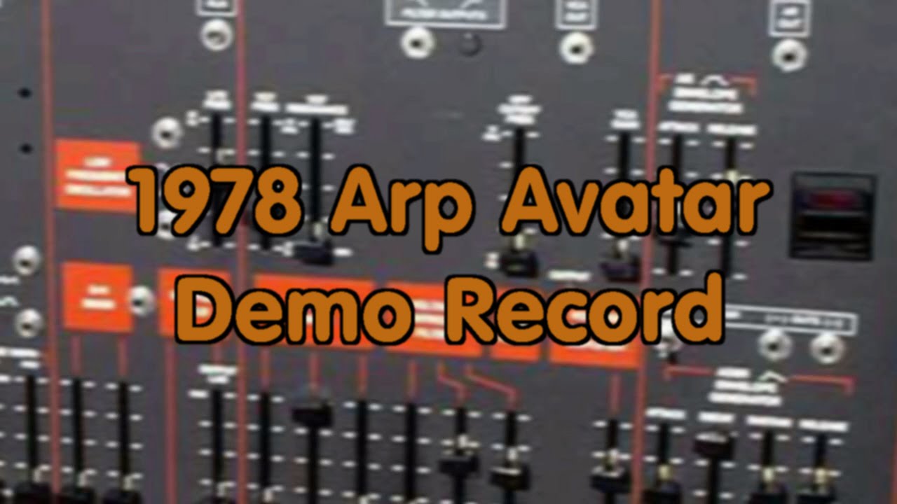 1978 Arp Avatar Demo Record