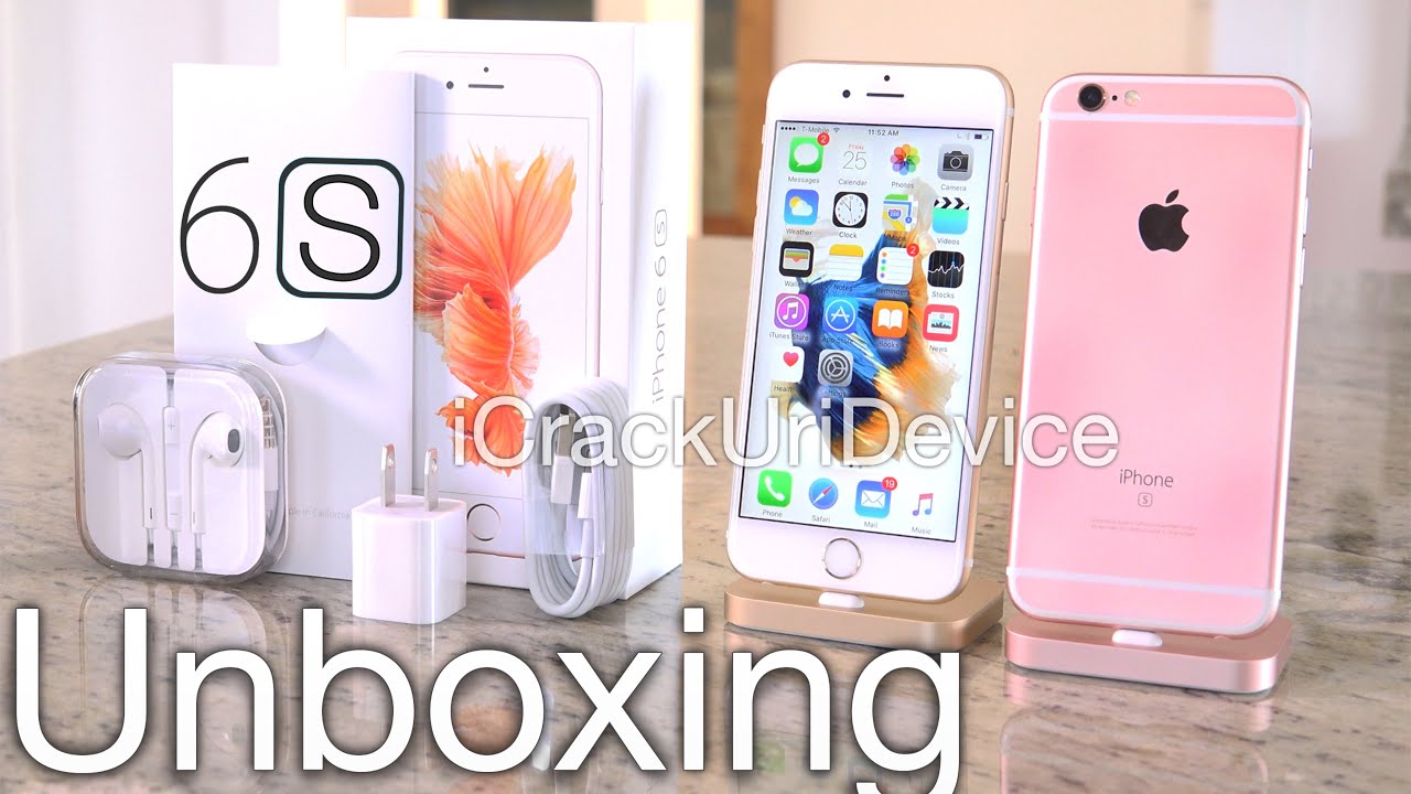 Распаковка iPhone 6S — розовое золото: розыгрыш призов и обзор