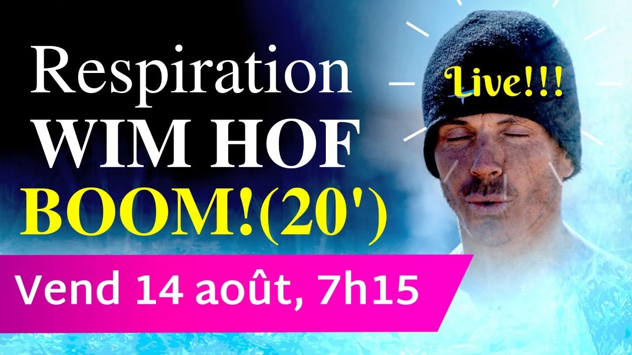 RESPIRATION WIM HOF BOOM! 💥🔥💣-: 4 cycles crescendo en 20' ⏰ Live! 🕺🏻