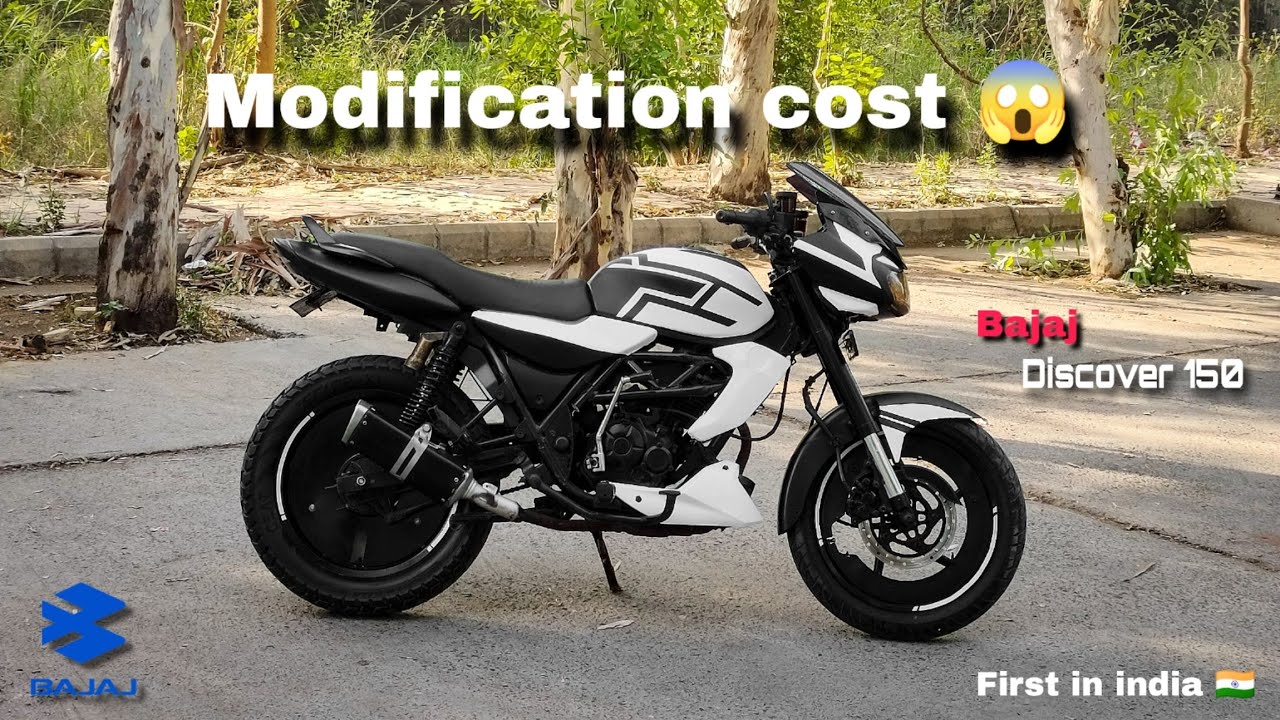 etna kharcha hua hai esmai 😱 bajaj discover 150 modification cost.#modified #modification