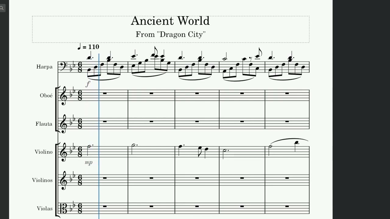 Ancient World - Dragon City OST fanmade transcription/cover