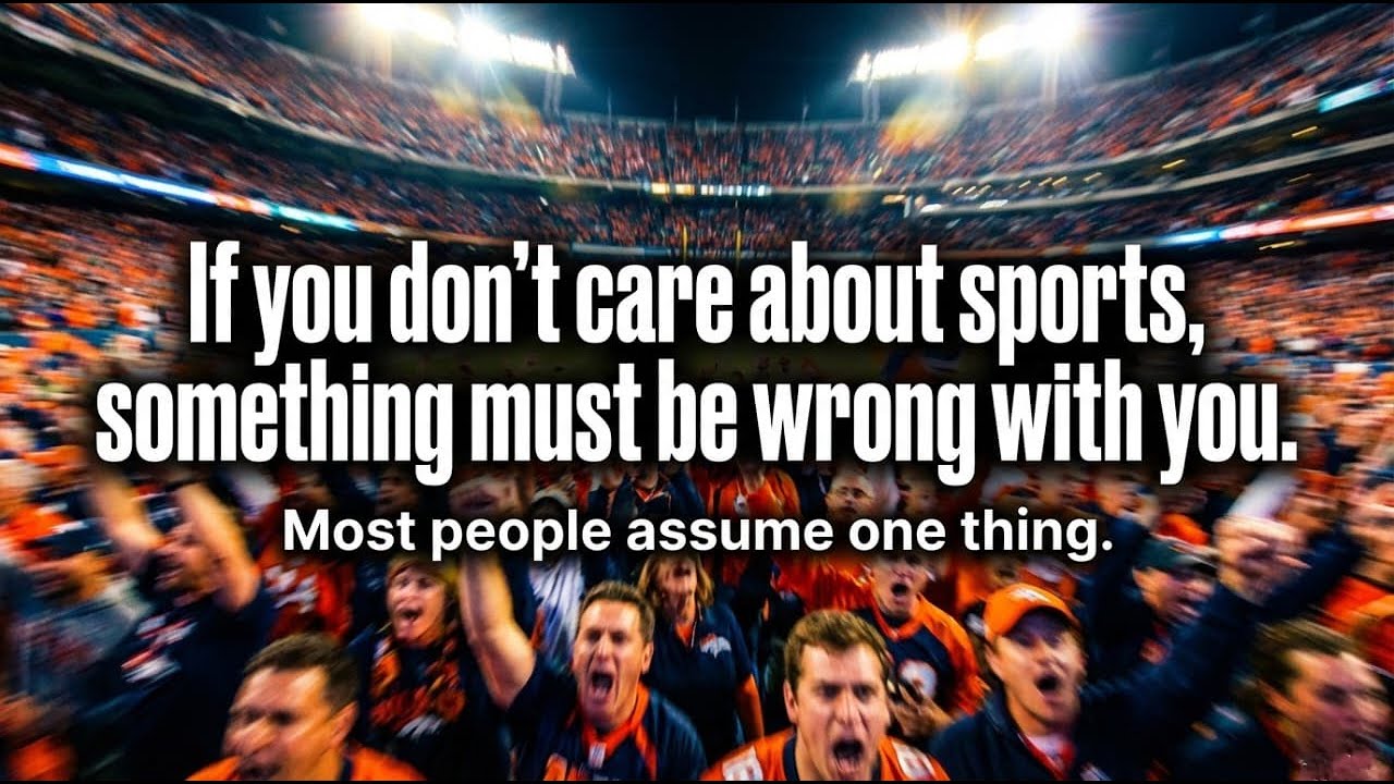 If You Don't Care About Sports Something MUST Be Wrong With You (Challenge That Myth)