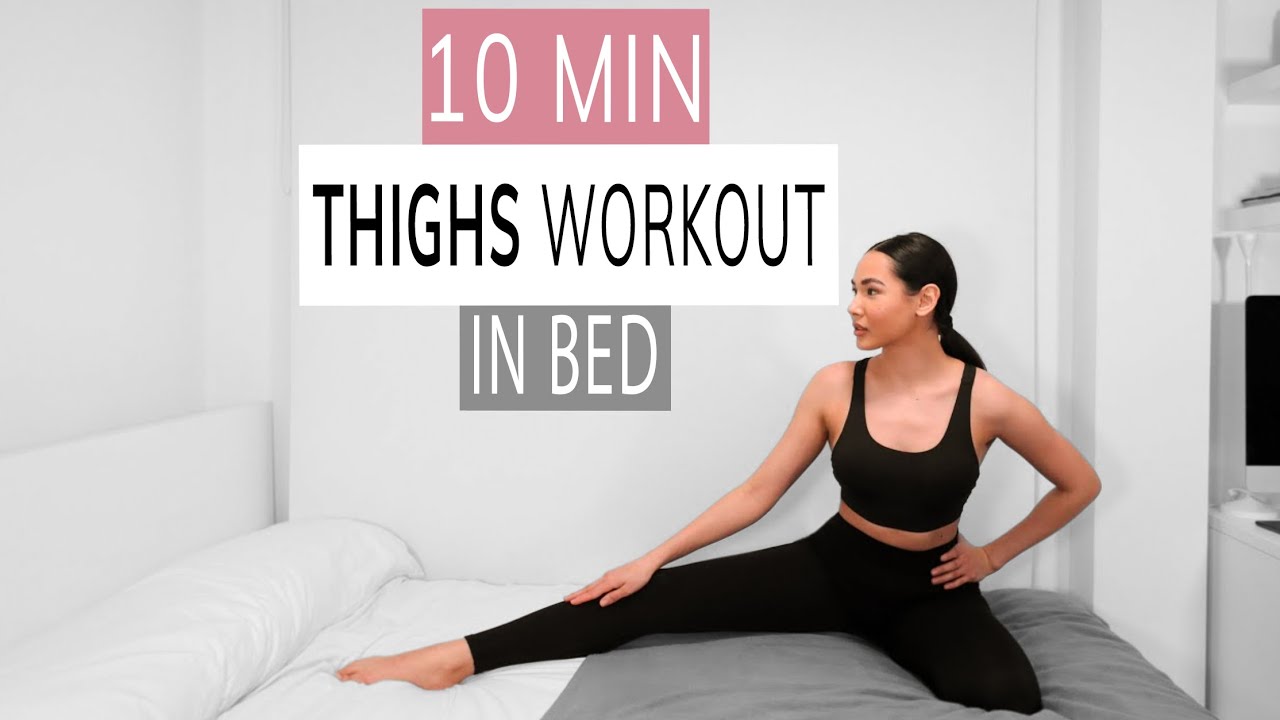 THIGHS WORKOUT IN BED | reduce fat at home