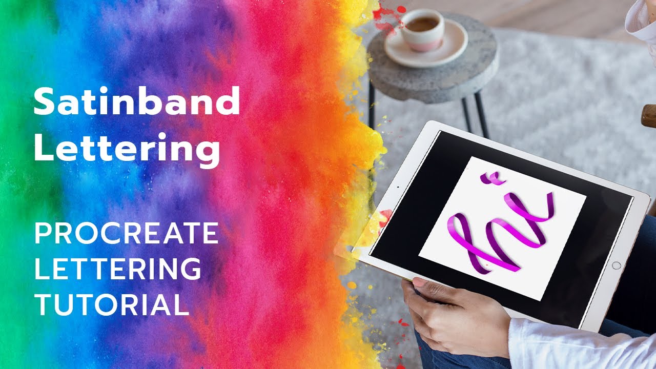 Satinband Lettering - Tutorial mit Procreate auf dem iPad Pro