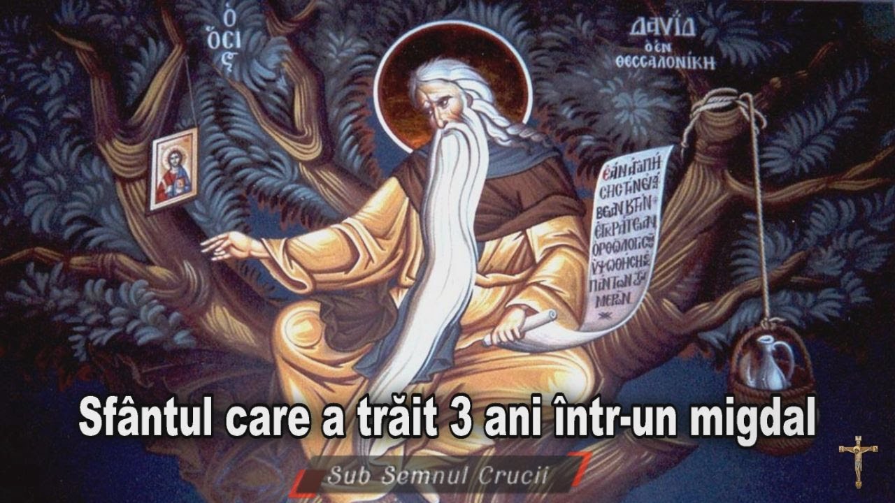 Sfântul care a trăit trei ani într-un migdal