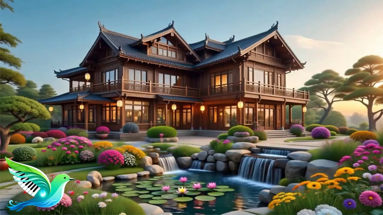 Peaceful Daytime Piano with Nature Ambience (1 Hour)