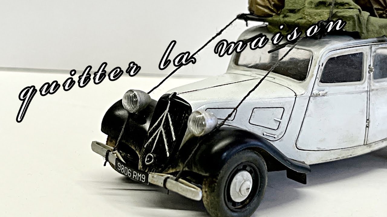 1/35 Tamiya Citroën |  Quitter La Maison | leaving The House | Full Build & Painting