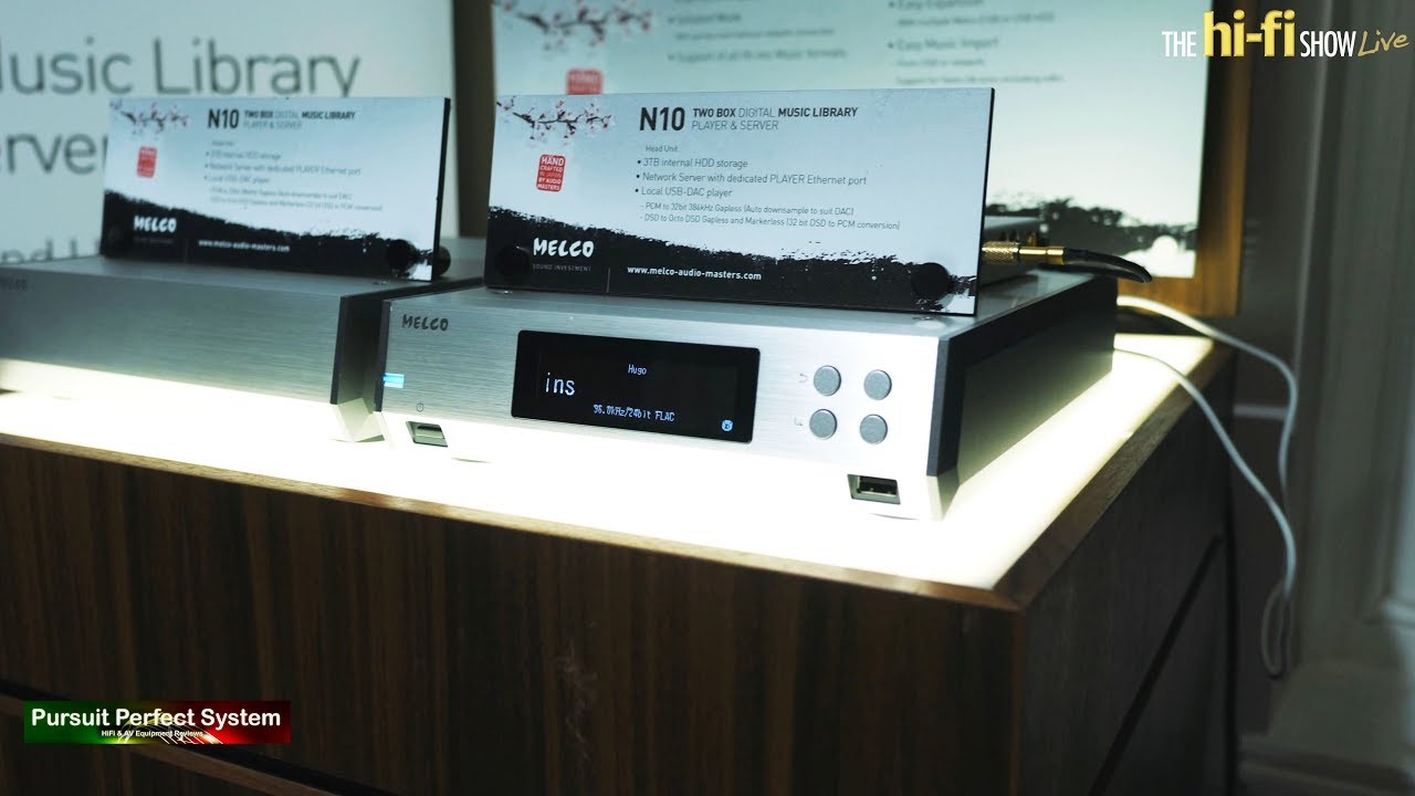 MELCO NEW N10 High End Music Server & N100 D100 E100 Products @ The hi-fi Show Live 2018