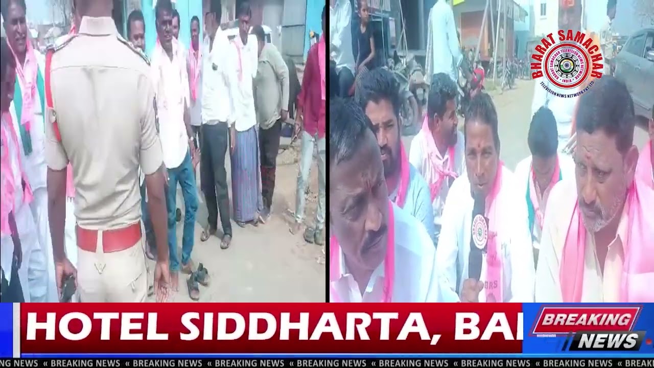 BRS-Led Protests and Road Blockades Held Across Mudhol Constituency