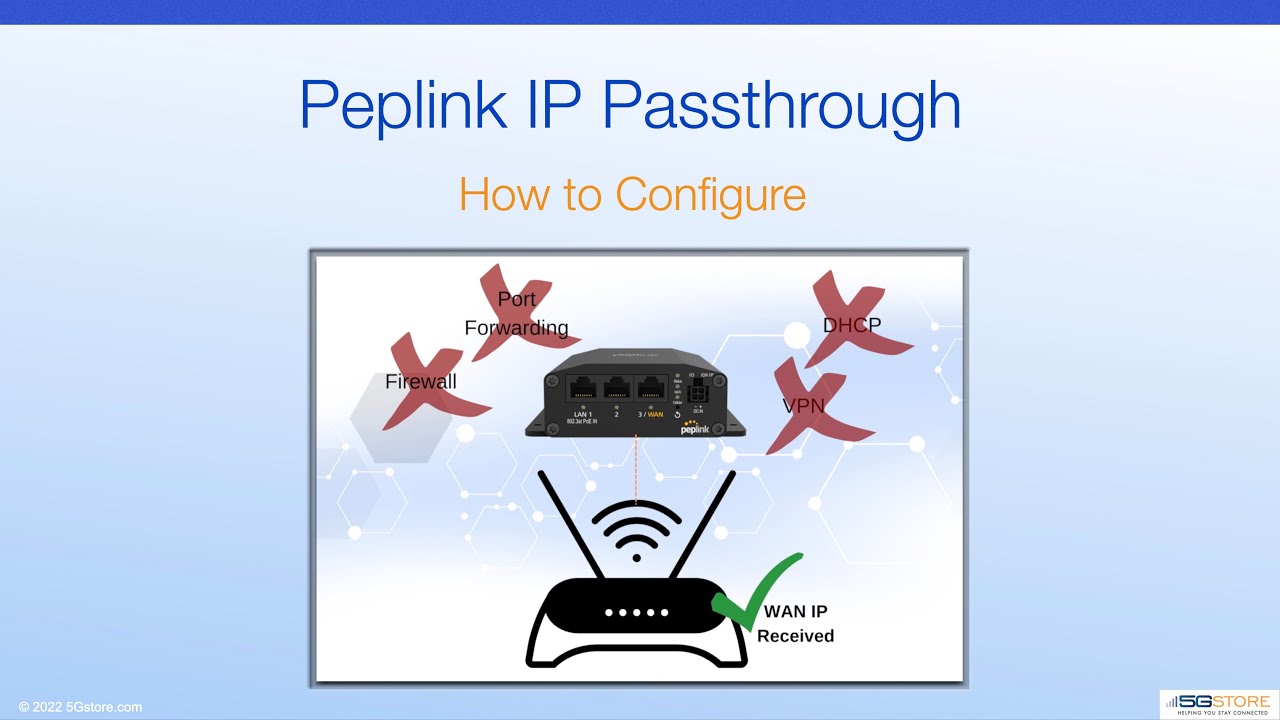 Peplink IP Passthrough - How to Configure