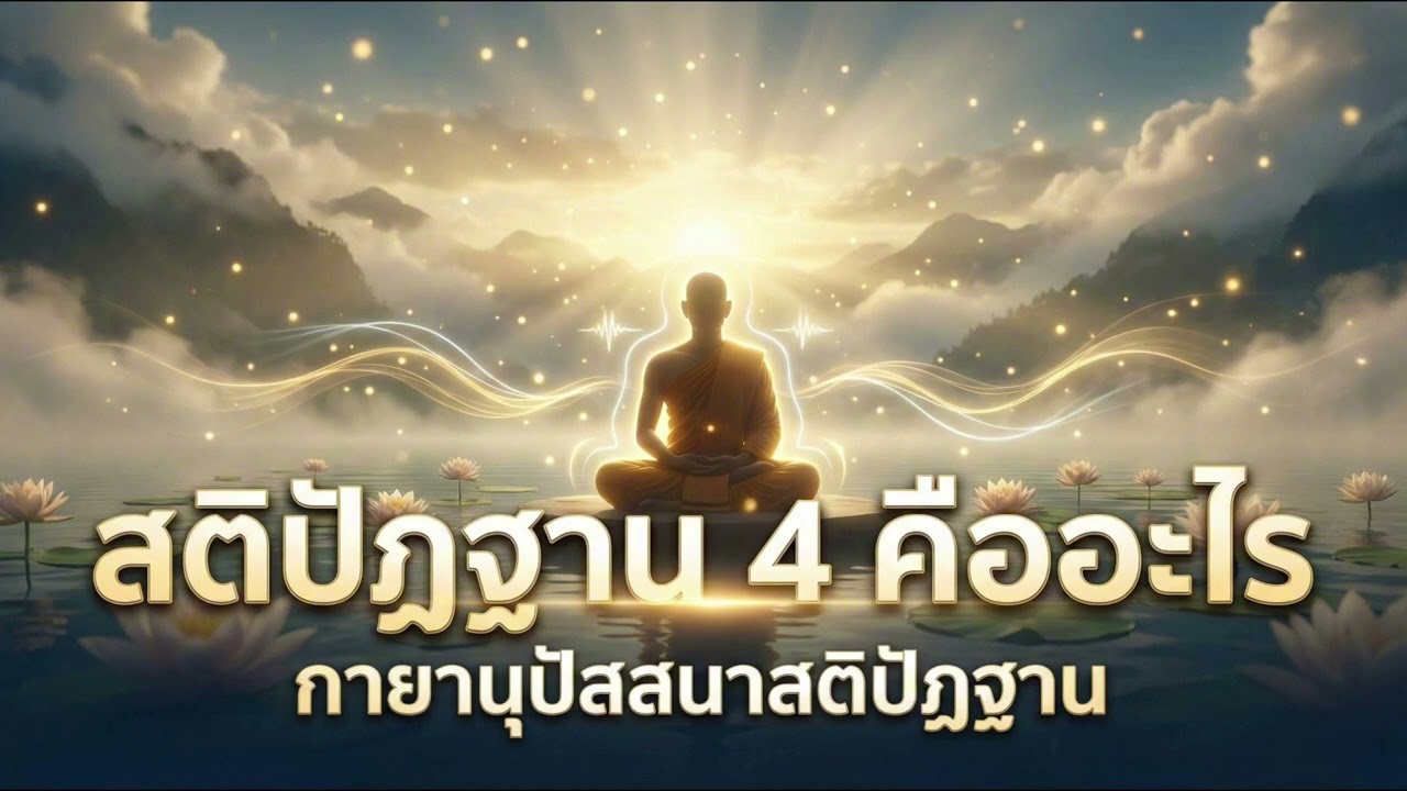 สติปัฏฐาน 4 คืออะไร และ กายานุปัสสนาสติปัฏฐาน #คำสอนพระพุทธเจ้า #พระพุทธศาสนา