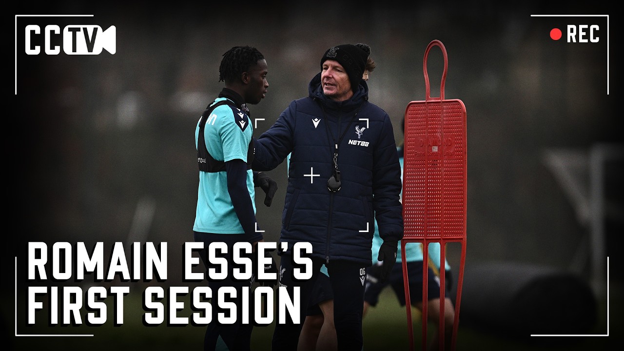 Romain Esse's First Training Session 🦅 | Premier League Training | CCTV
