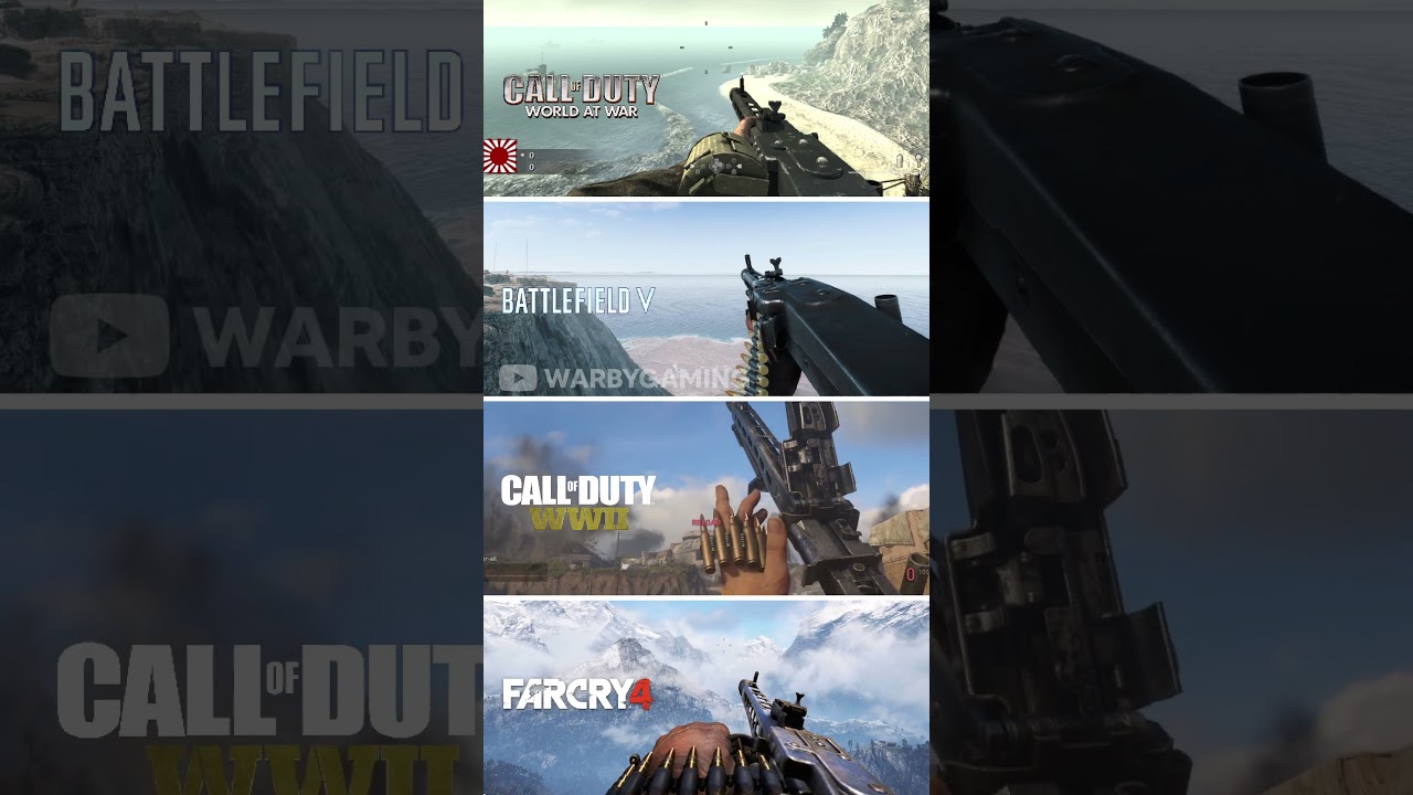 MG 42 Comparison | COD WAW vs Battlefield 5 vs COD WW2 vs Far Cry 4